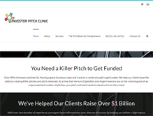 Tablet Screenshot of investorpitchclinic.com